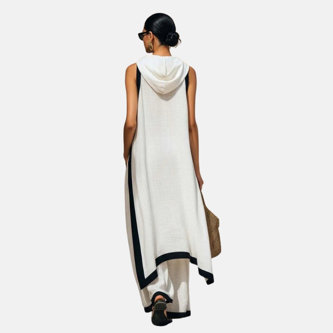 Léonie | Ensemble avec tunique longue et pantalon large