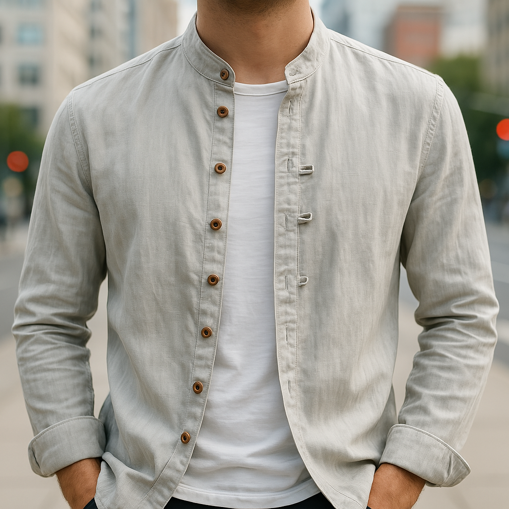 CAMISA DE LINO Y ALGODÓN