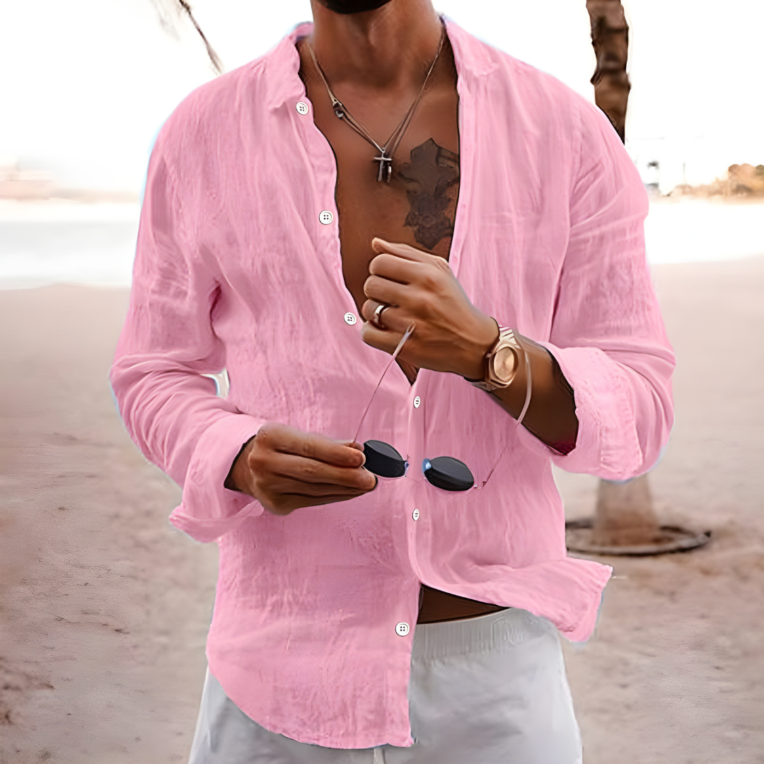 CAMISA DE VERANO EN ALGODÓN NATURAL