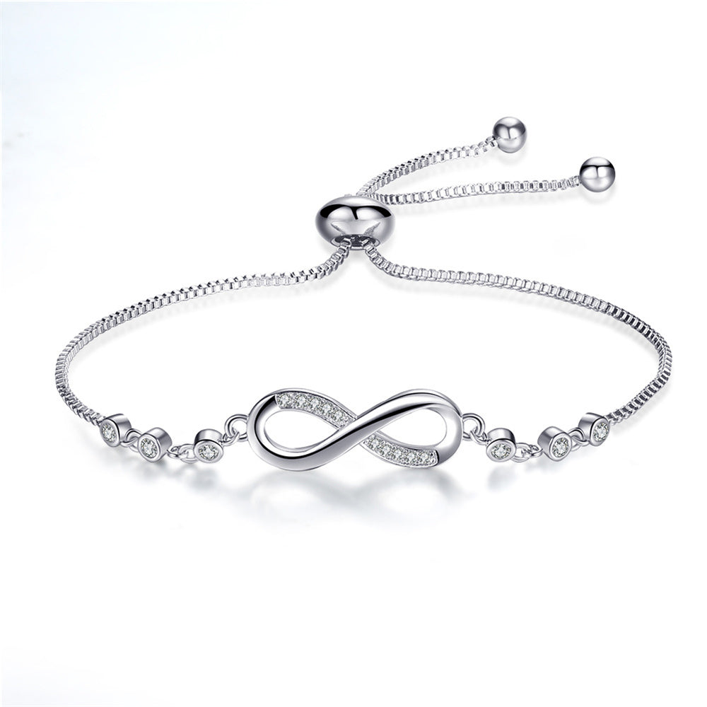 Bracelet Chic Ajustable Infini Or Rose