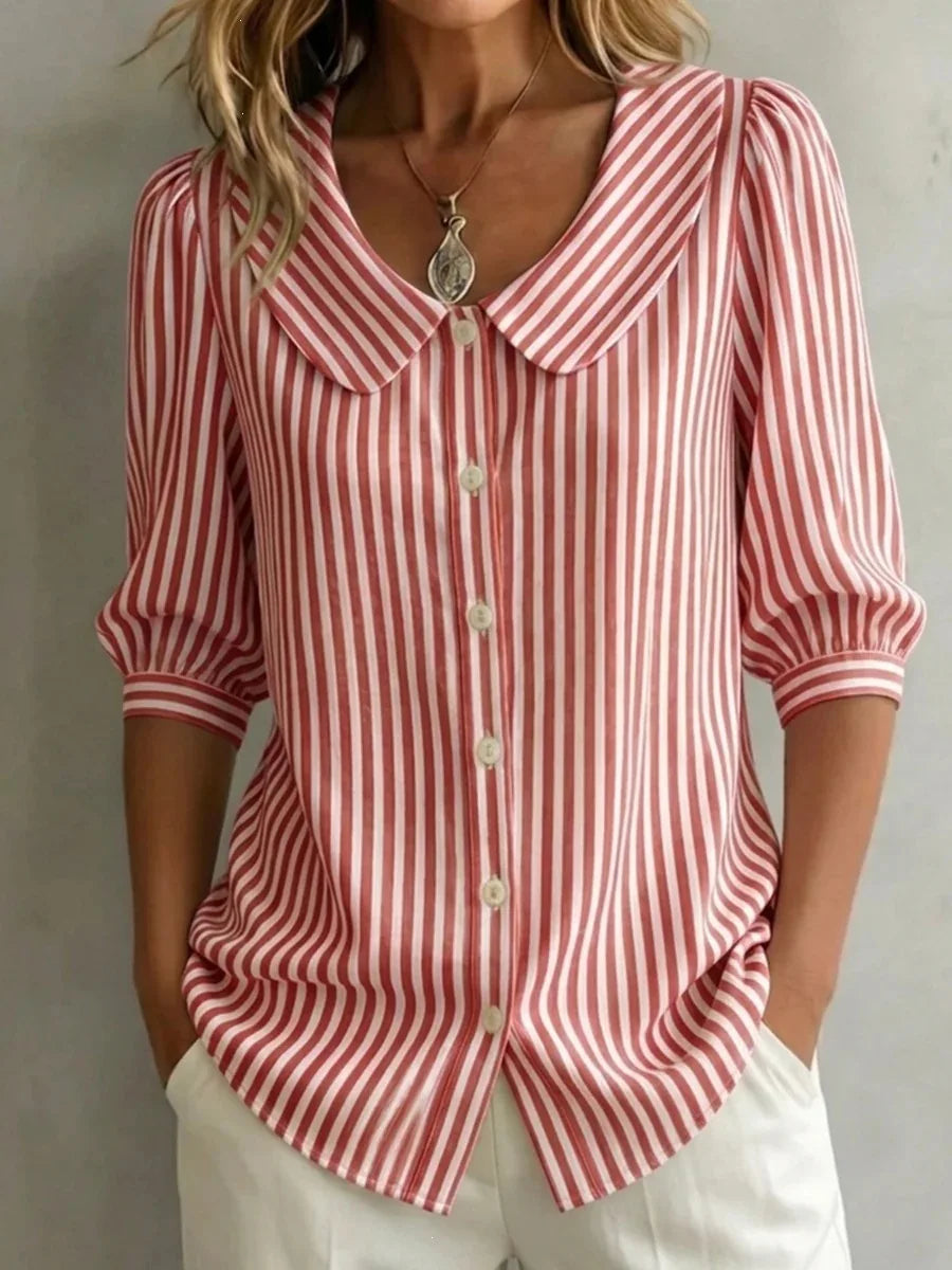 Beatrice | Blusa Casual de Rayas