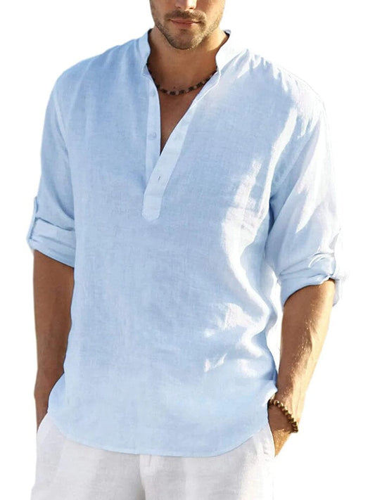 Maxime | Chemise en Coton et Lin pour Homme
