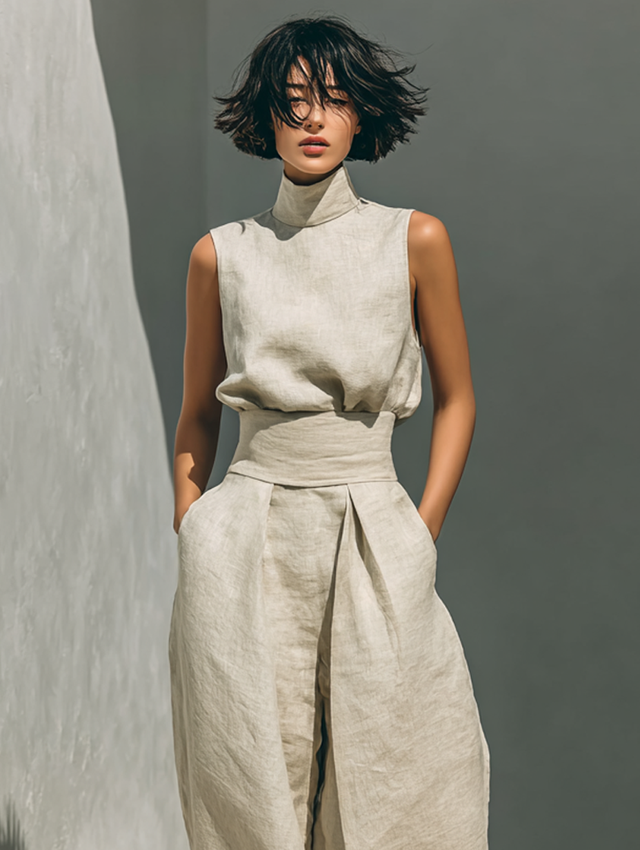 Ensemble Maria | Fraîcheur minimaliste en deux pièces