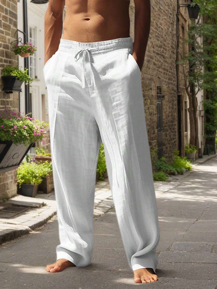 MATHIS | PANTALÓN LIGERO DE LINO CON CORDÓN