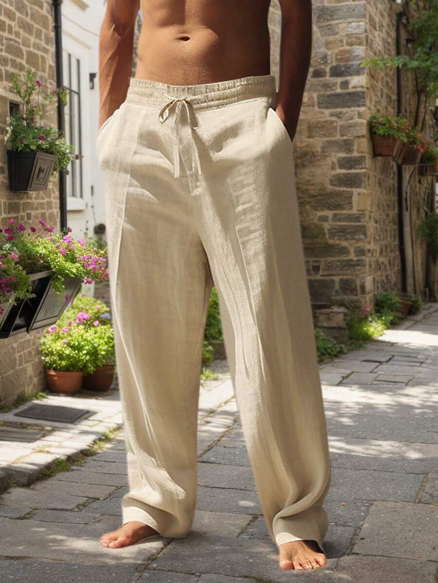 MATHIS | PANTALÓN LIGERO DE LINO CON CORDÓN
