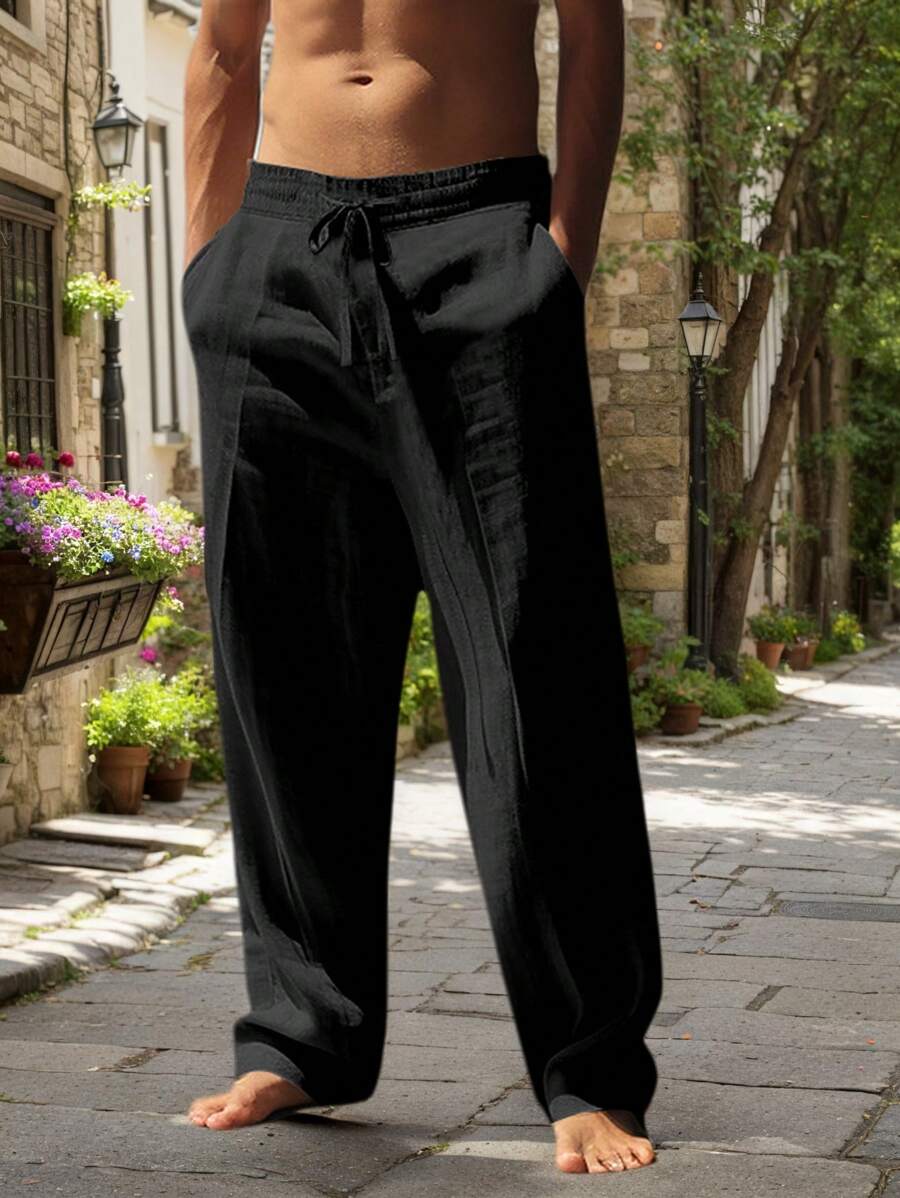 MATHIS | PANTALÓN LIGERO DE LINO CON CORDÓN
