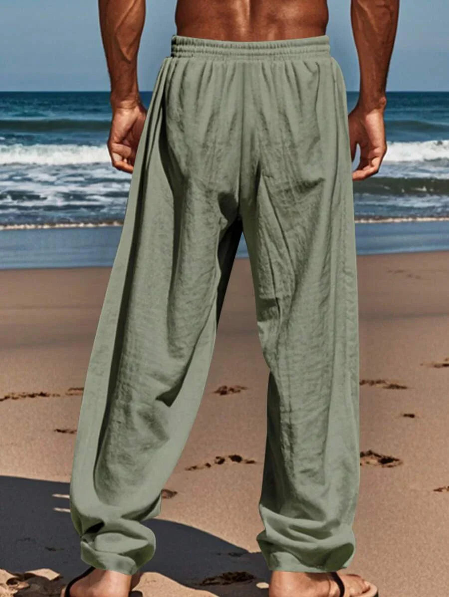 MATHIS | PANTALÓN LIGERO DE LINO CON CORDÓN