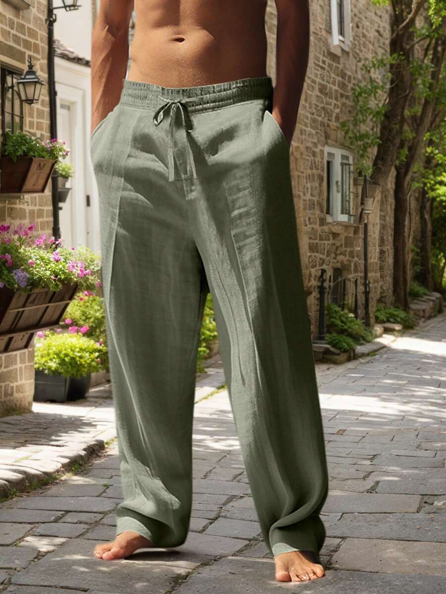 MATHIS | PANTALÓN LIGERO DE LINO CON CORDÓN