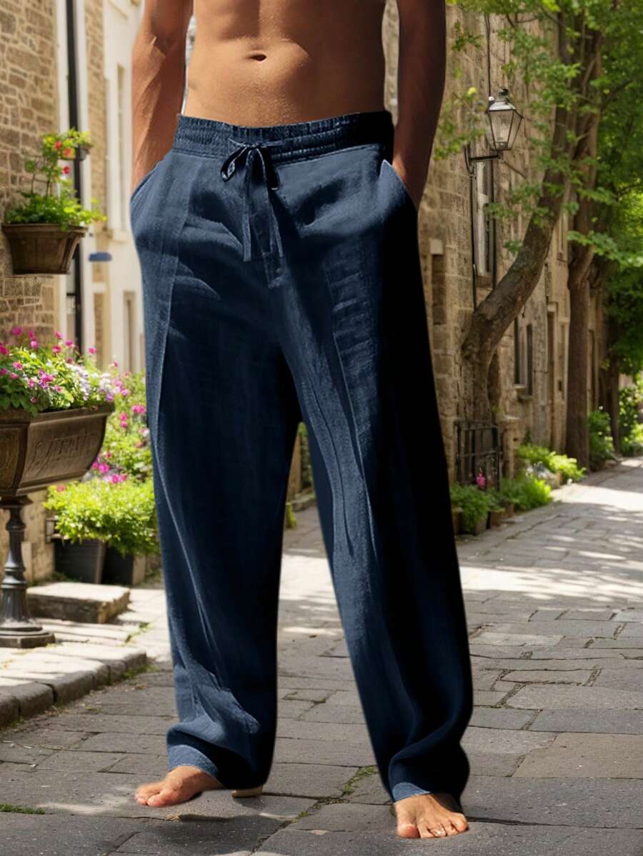 MATHIS | PANTALÓN LIGERO DE LINO CON CORDÓN