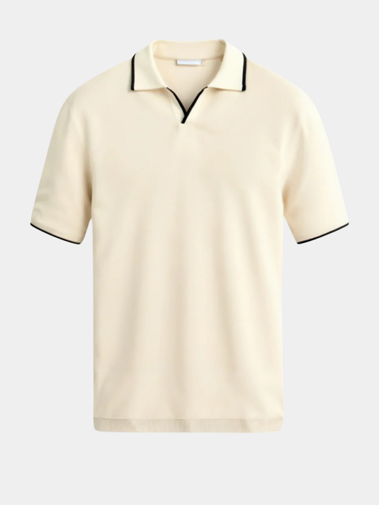 POLO A MEDIDA EN PiQUÉ CON DETALLES CONTRASTANTES