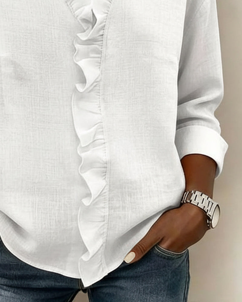 Matilde | Blusa Fruncida con Escote en V