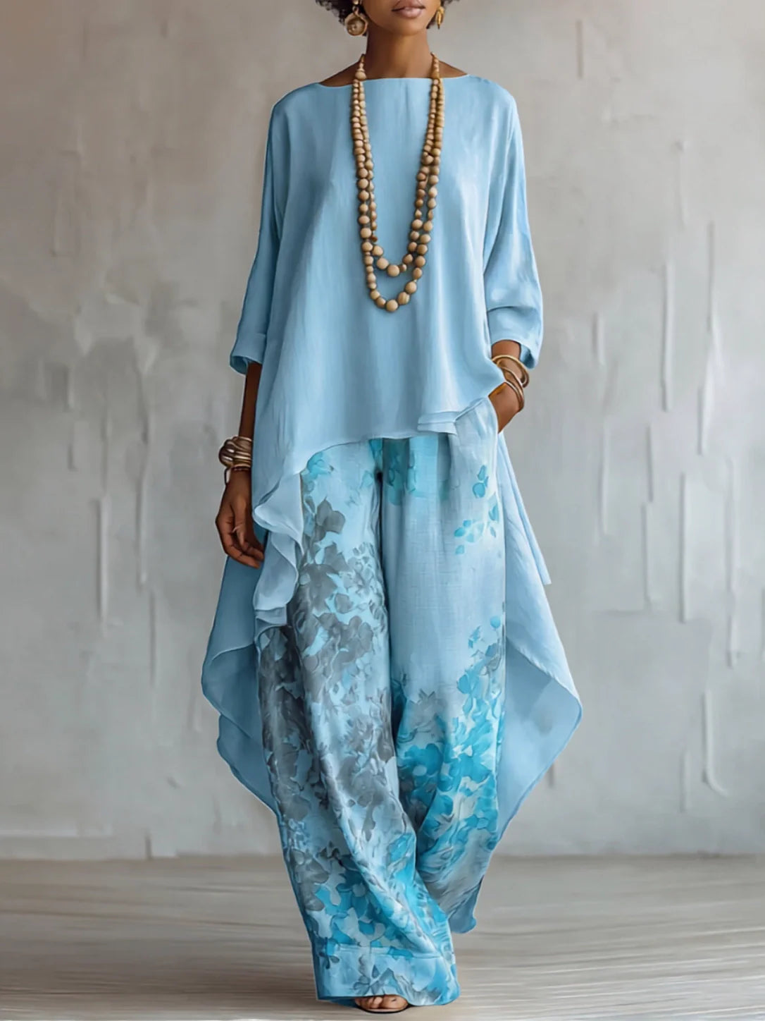 Ginevra | Conjunto Fluido Asimétrico Floral