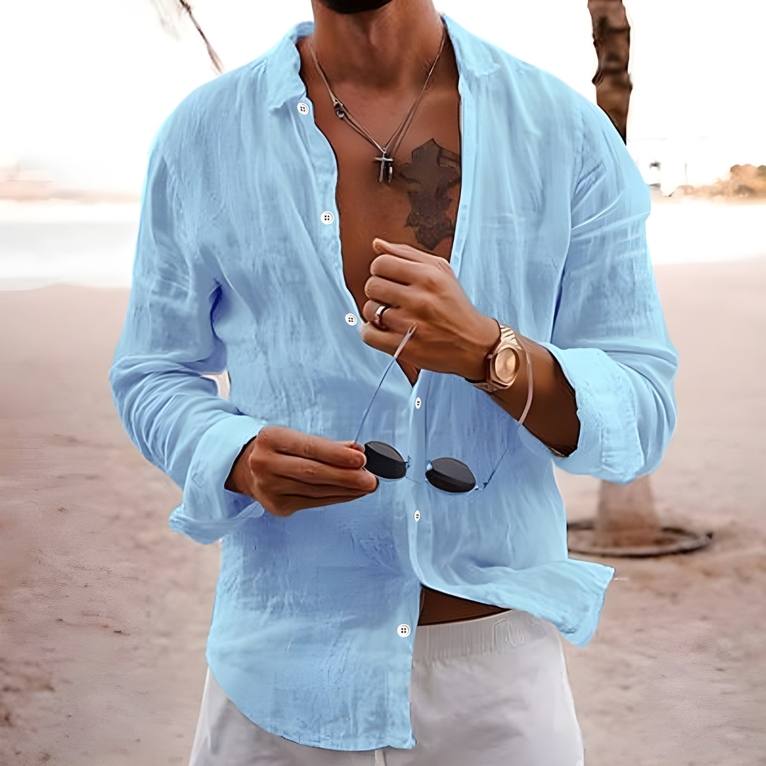CAMISA DE VERANO EN ALGODÓN NATURAL