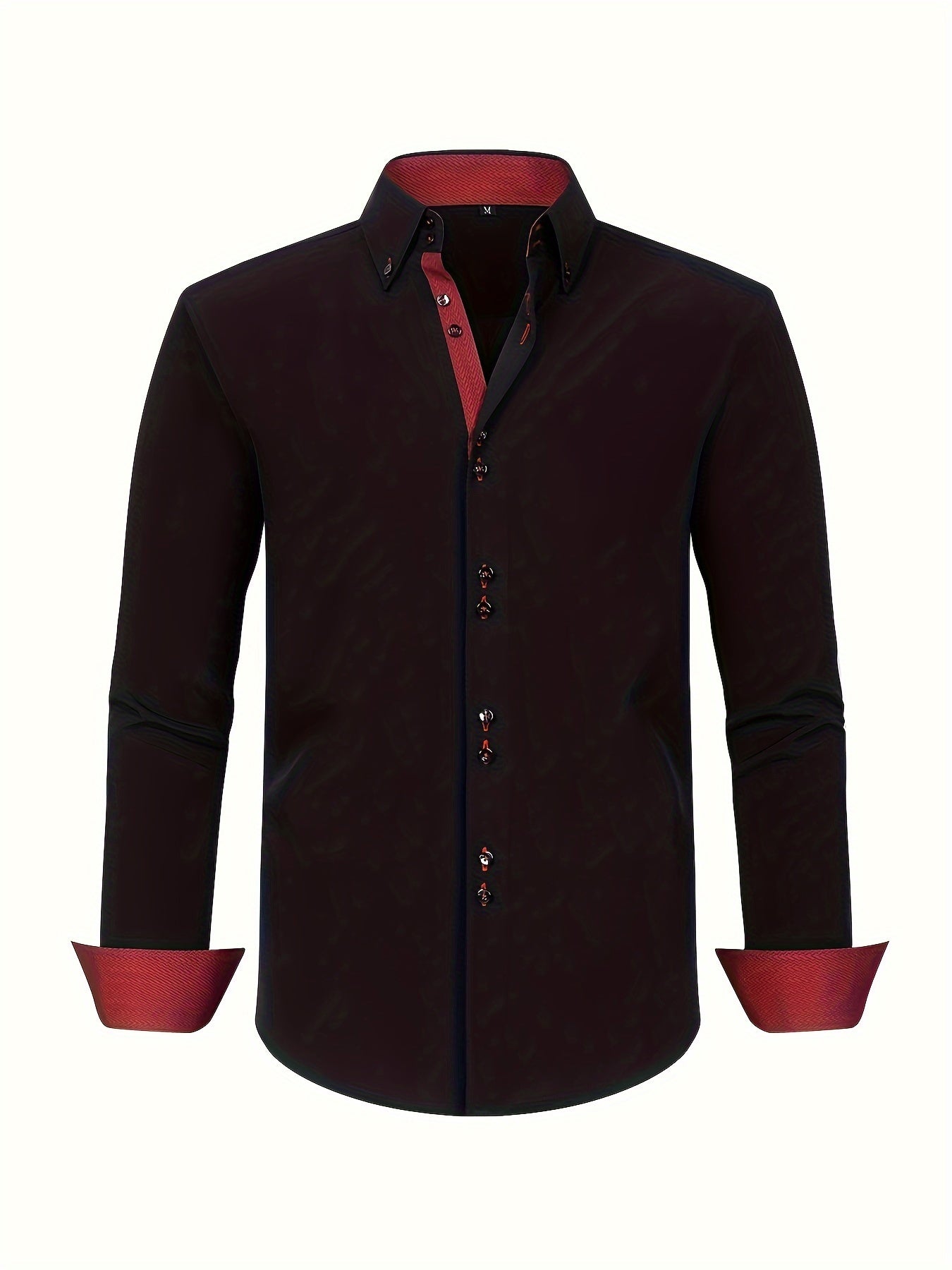 CAMISA ELEGANTE LIGERA CON DETALLES CONTRASTADOS