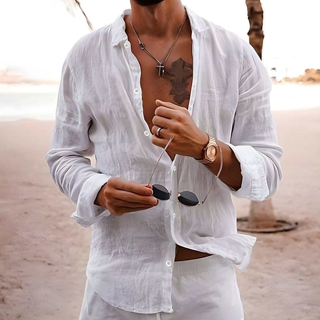 CAMISA DE VERANO EN ALGODÓN NATURAL