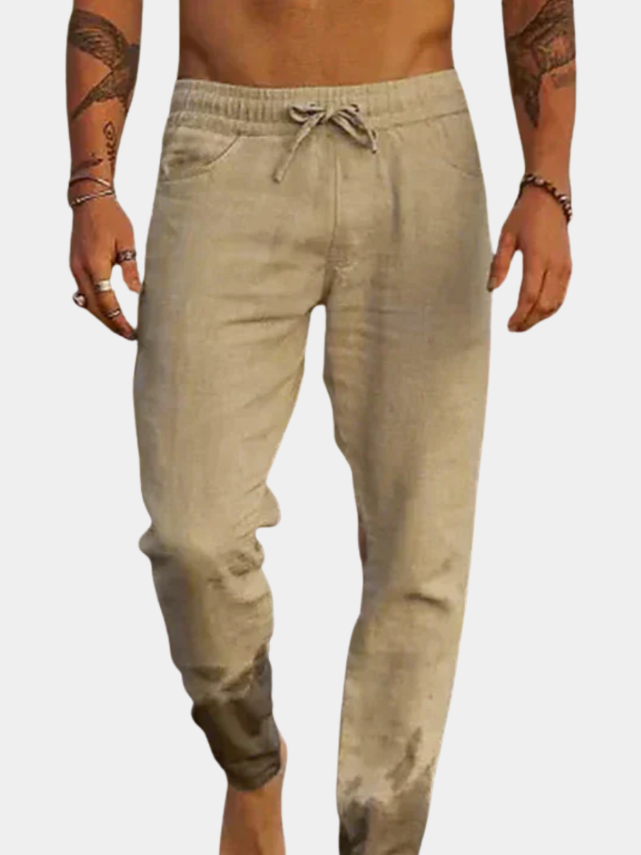PANTALONES DE PLAYA EN LINO