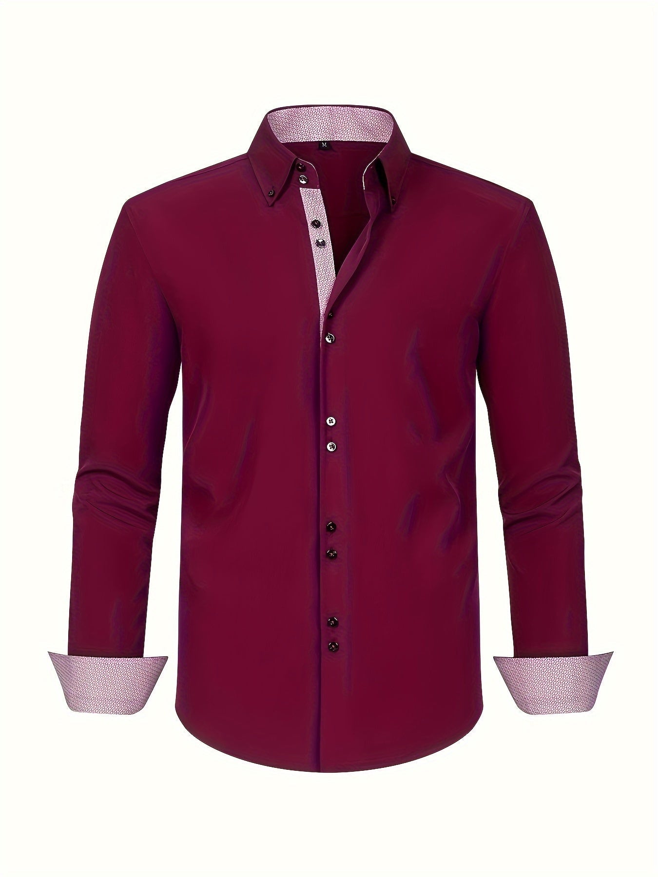 CAMISA ELEGANTE LIGERA CON DETALLES CONTRASTADOS