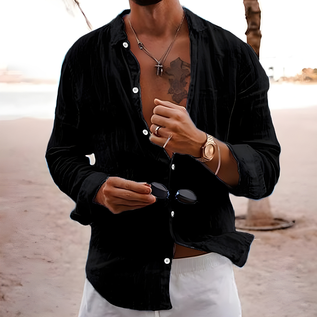 CAMISA DE VERANO EN ALGODÓN NATURAL