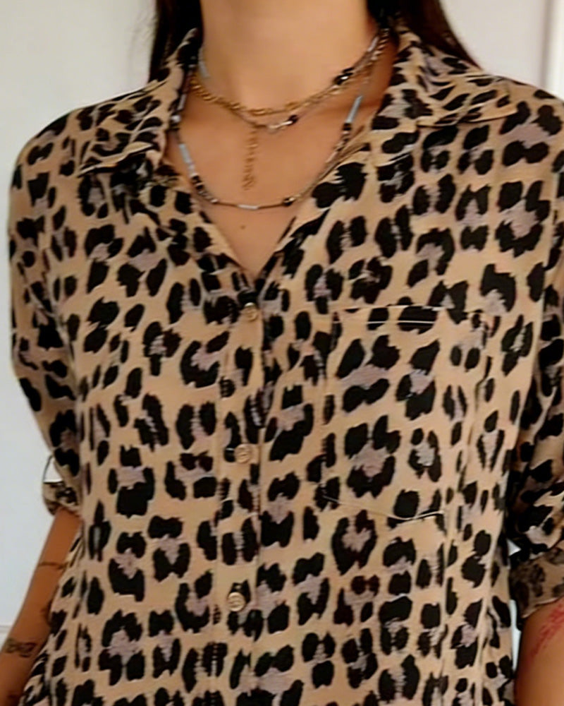 Mirabella | Blusa con Estampado de Leopardo