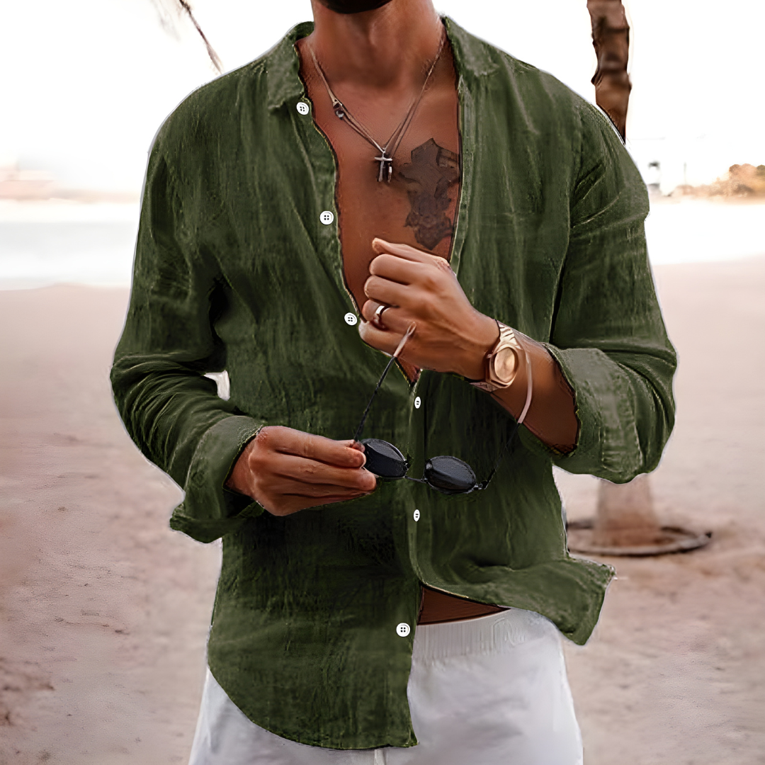 CAMISA DE VERANO EN ALGODÓN NATURAL