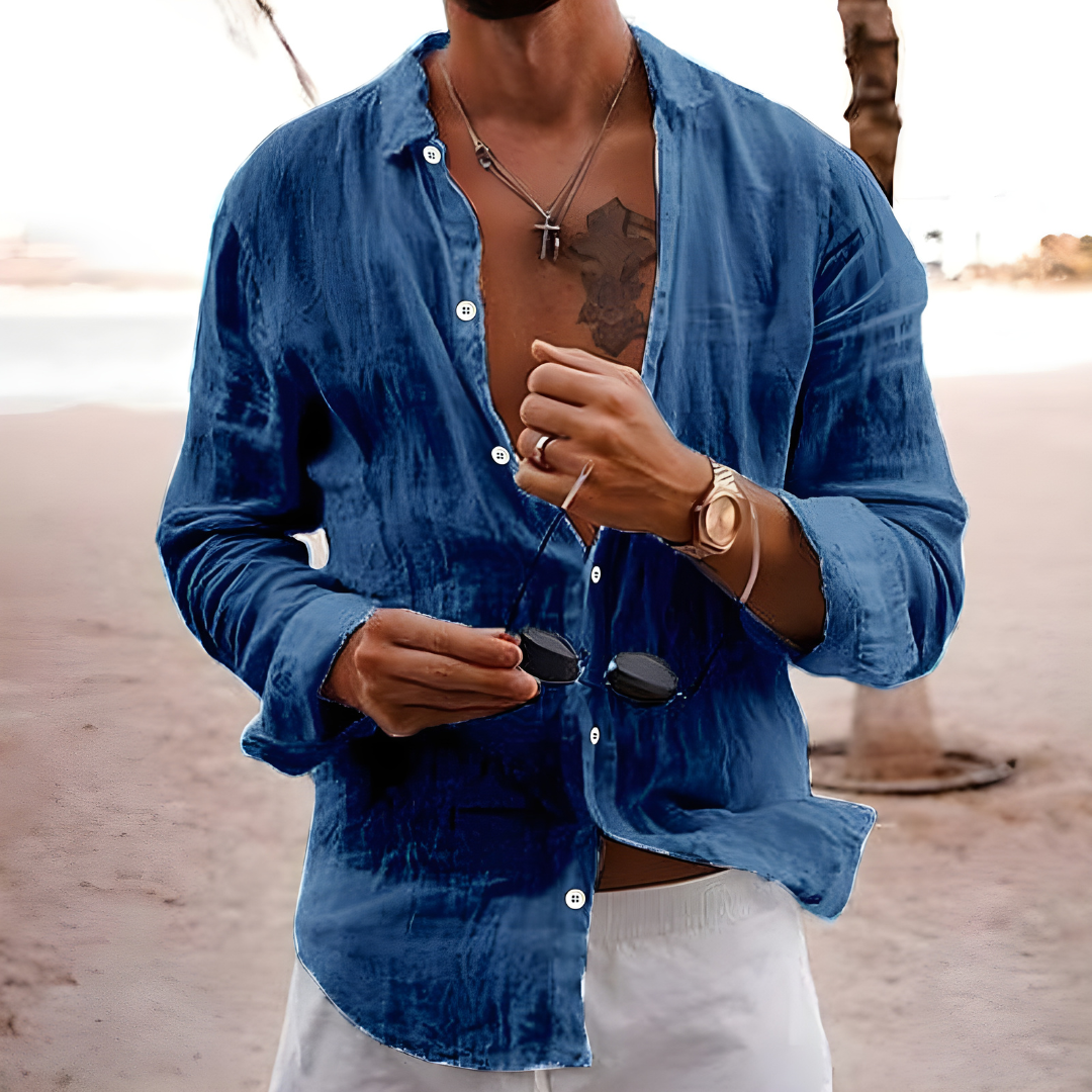 CAMISA DE VERANO EN ALGODÓN NATURAL