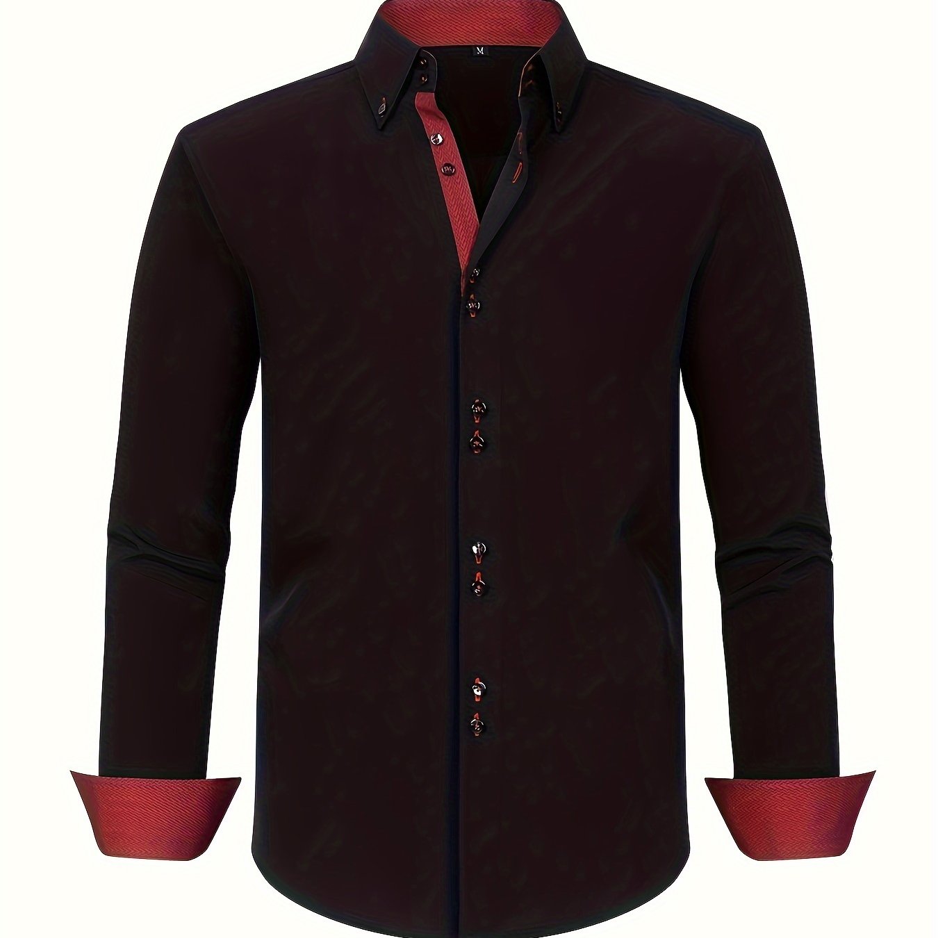 CAMISA ELEGANTE LIGERA CON DETALLES CONTRASTADOS