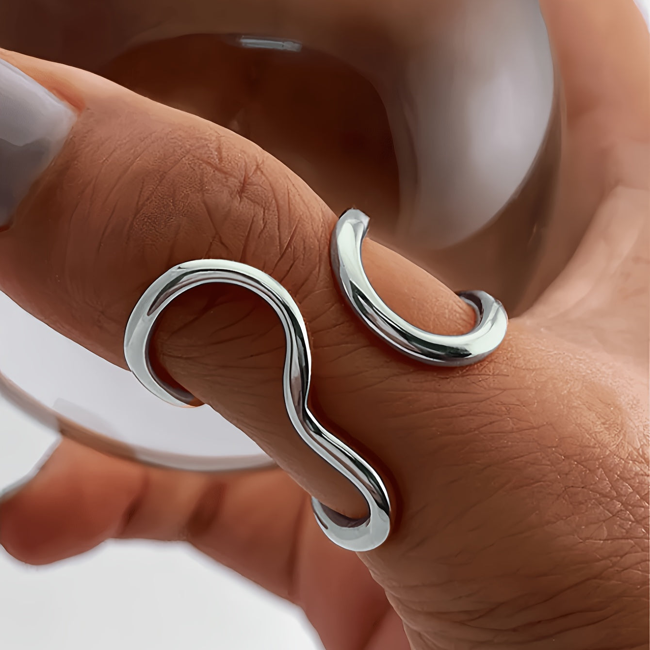 Bague Chic Vague Asymétrique