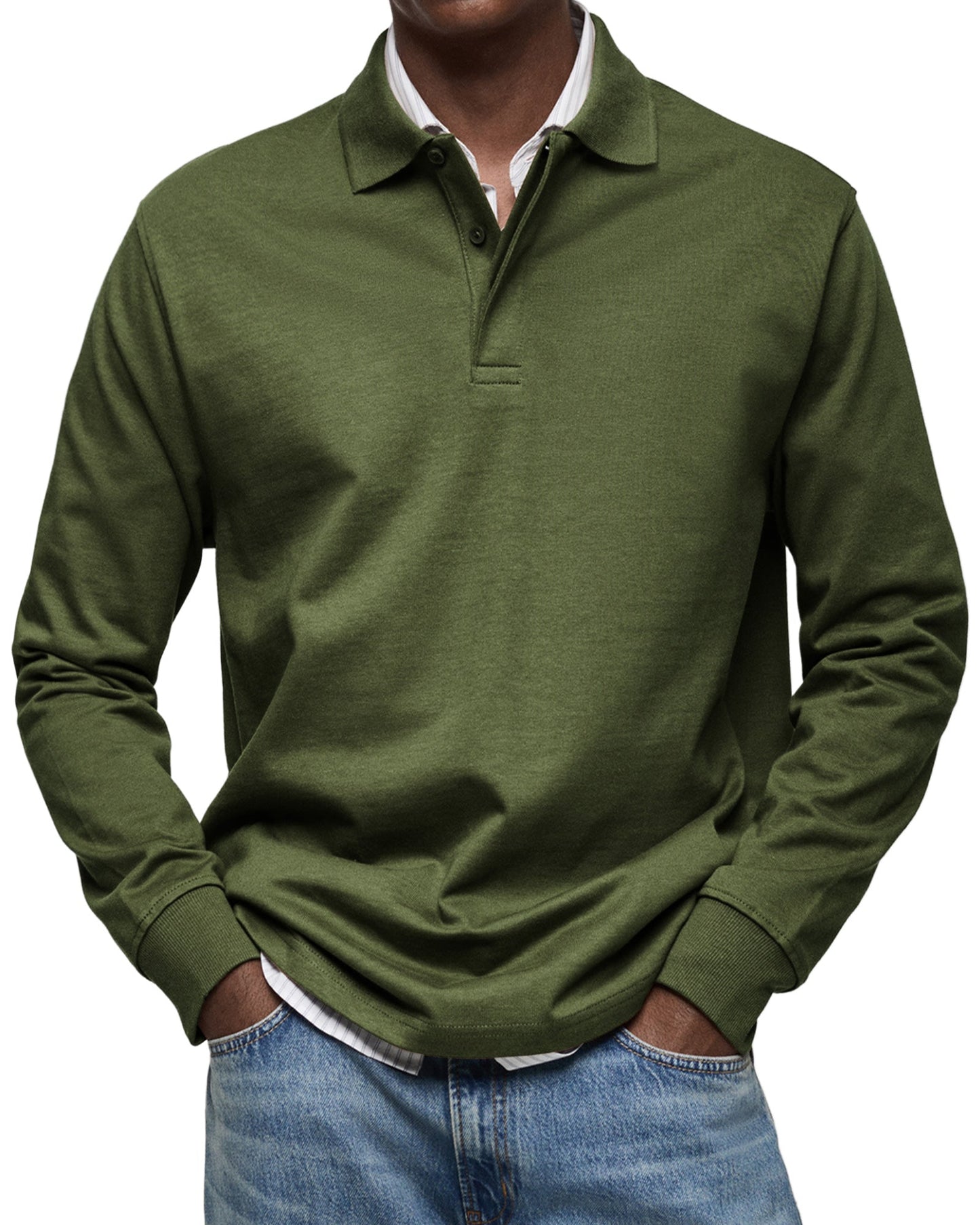 POLO DE LUJO DE MANGA LARGA