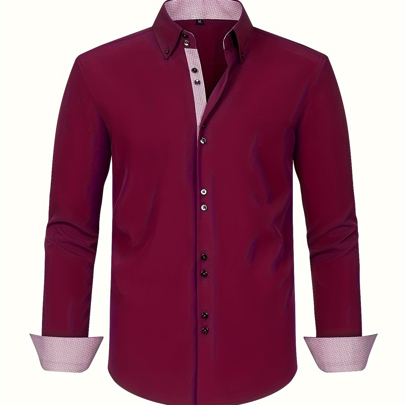 CAMISA ELEGANTE LIGERA CON DETALLES CONTRASTADOS