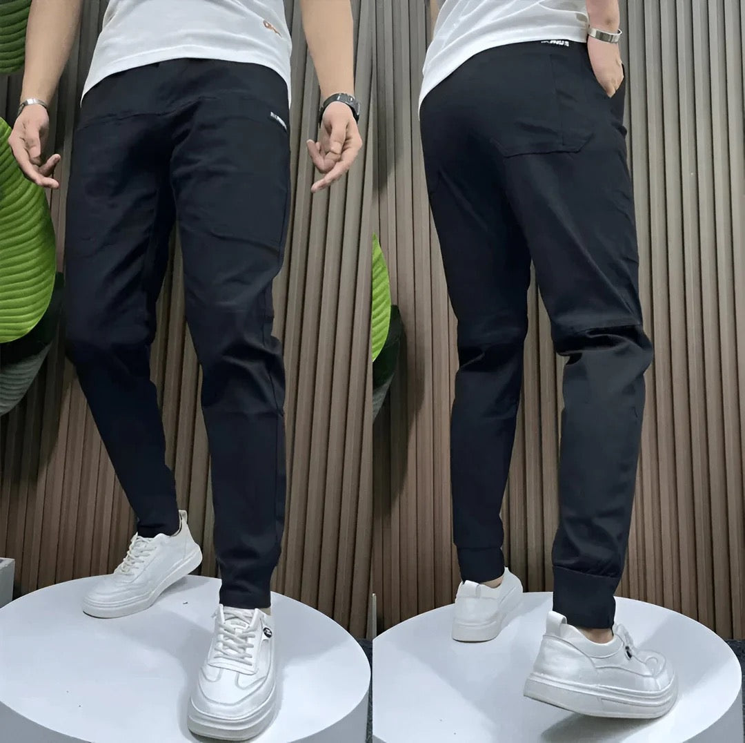 LAURENT MONACO | PANTALÓN CARGO ELÁSTICO PARA HOMBRE PREMIUM
