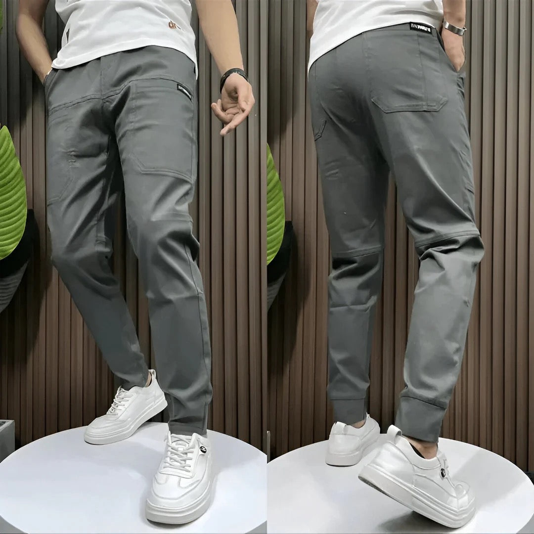 LAURENT MONACO | PANTALÓN CARGO ELÁSTICO PARA HOMBRE PREMIUM