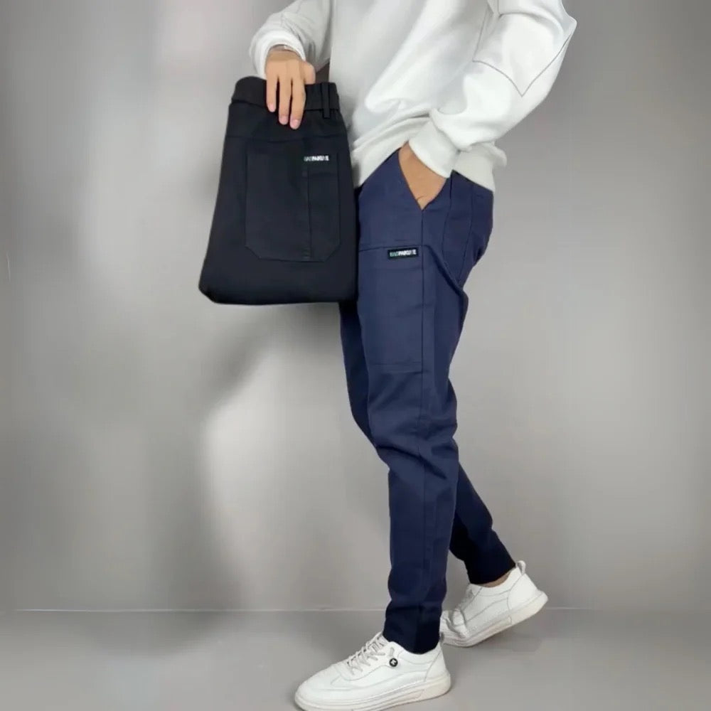 LAURENT MONACO | PANTALÓN CARGO ELÁSTICO PARA HOMBRE PREMIUM