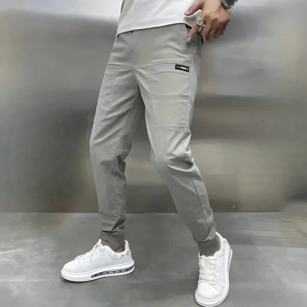LAURENT MONACO | PANTALÓN CARGO ELÁSTICO PARA HOMBRE PREMIUM