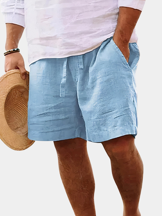 PANTALÓN CORTO DE VERANO EN LINO PARA HOMBRE