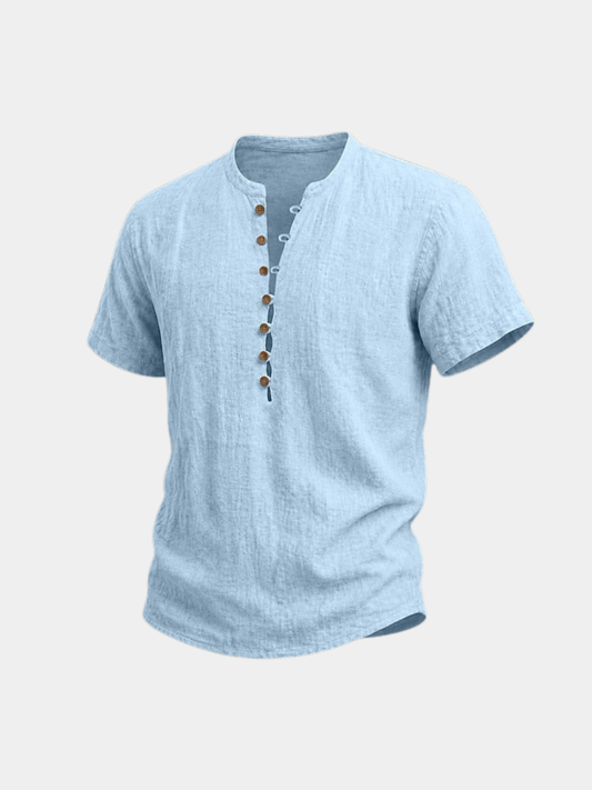 CAMISA DE VERANO CON BOTONES PARA HOMBRE