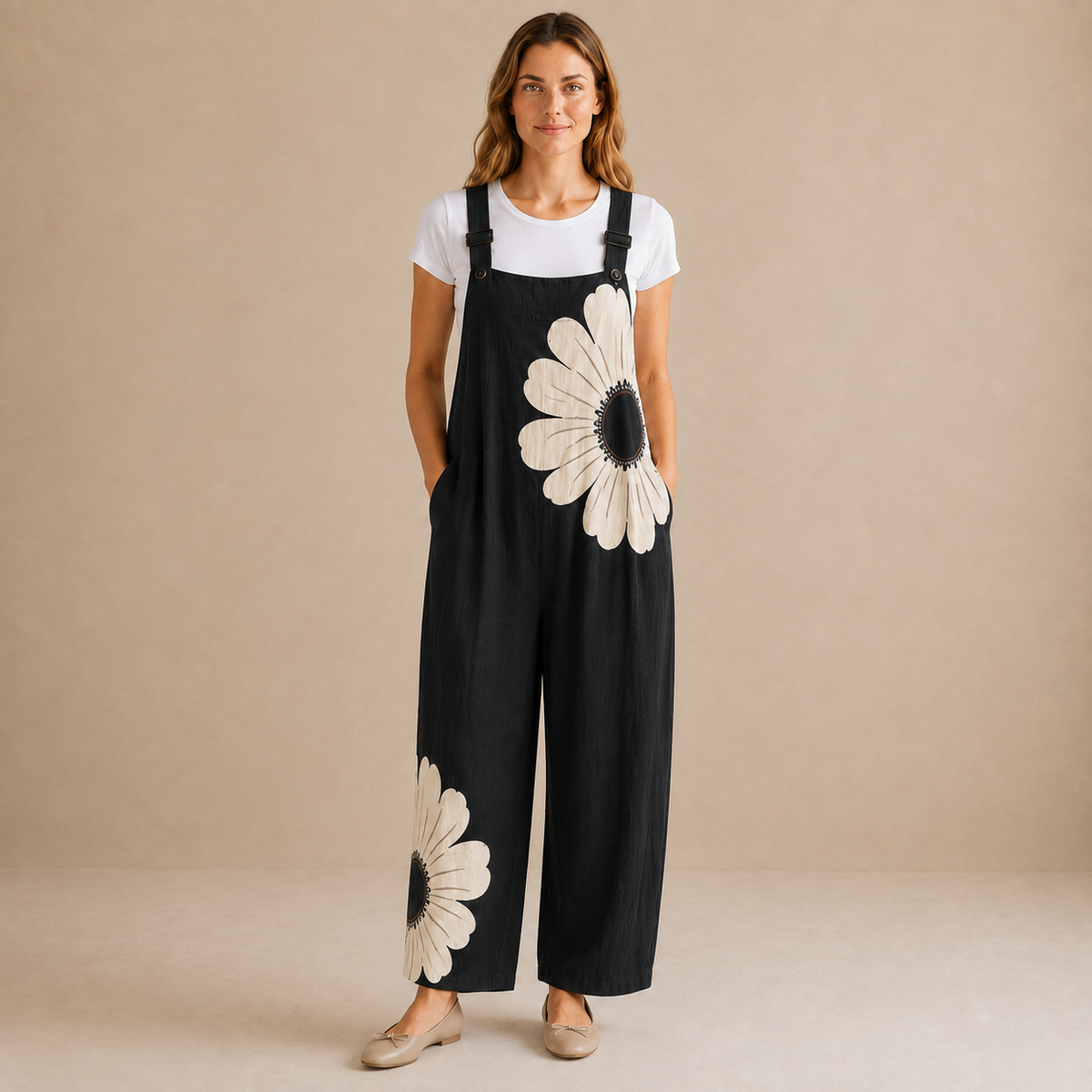Salopette Marguerite Sauvage Noire