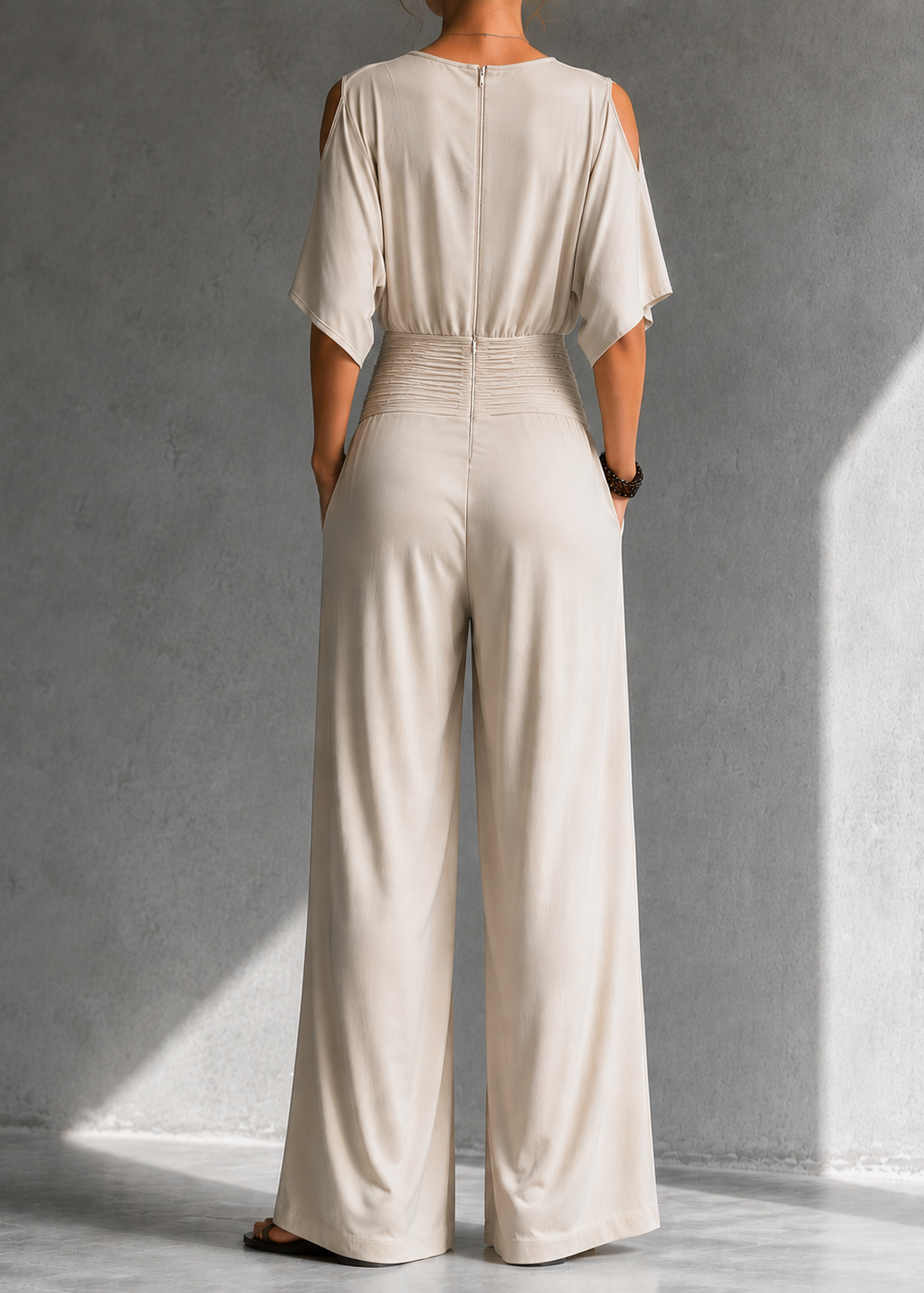 Alía | Ensemble élégant croisé avec pantalon large