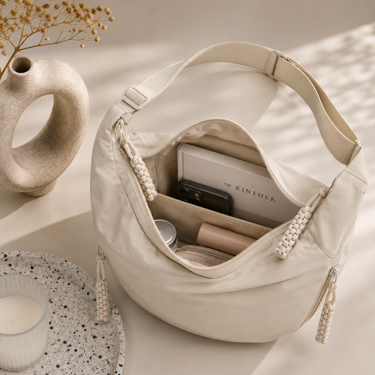 Elena | Bolso de Hombro Beige