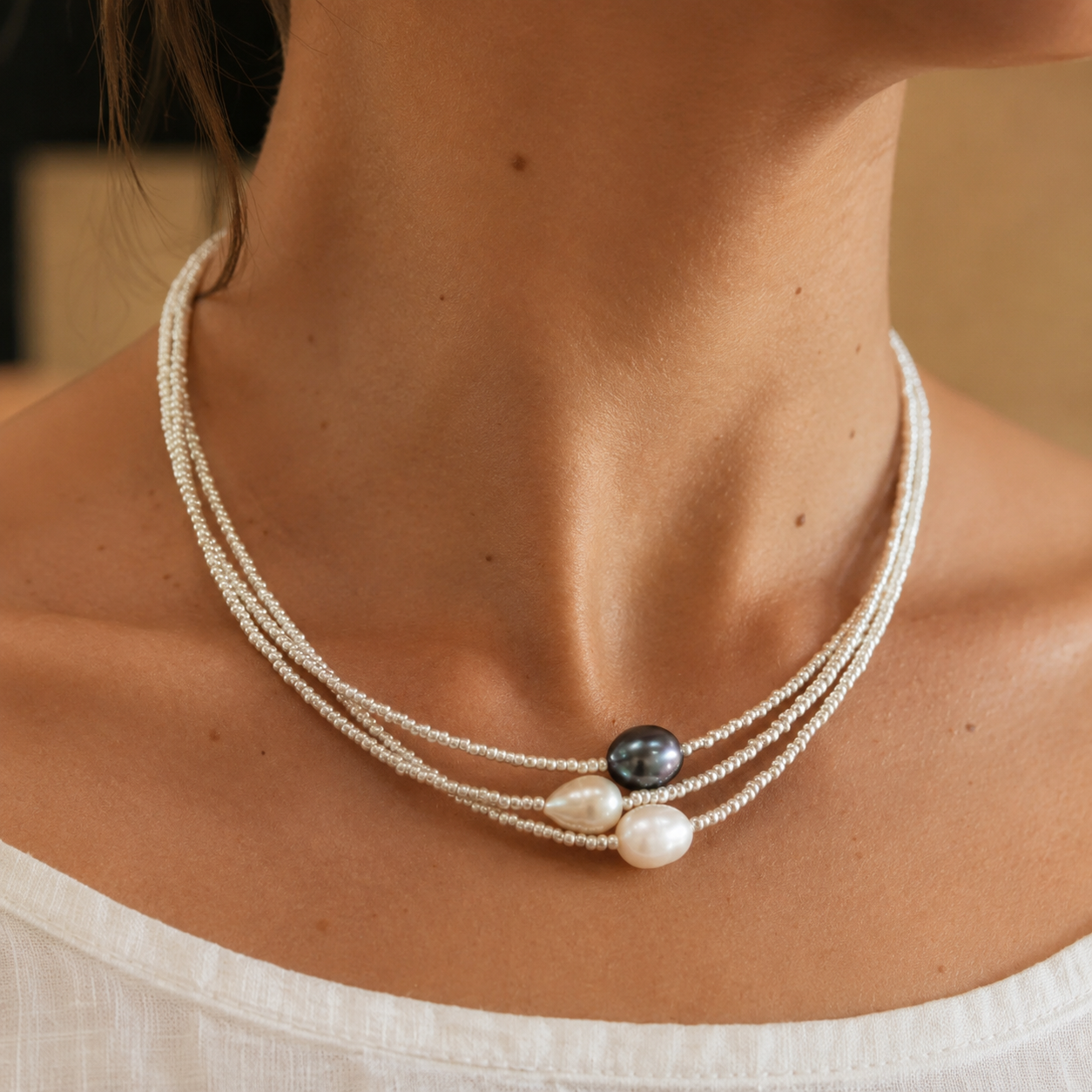 Collier de Perles Style Vintage