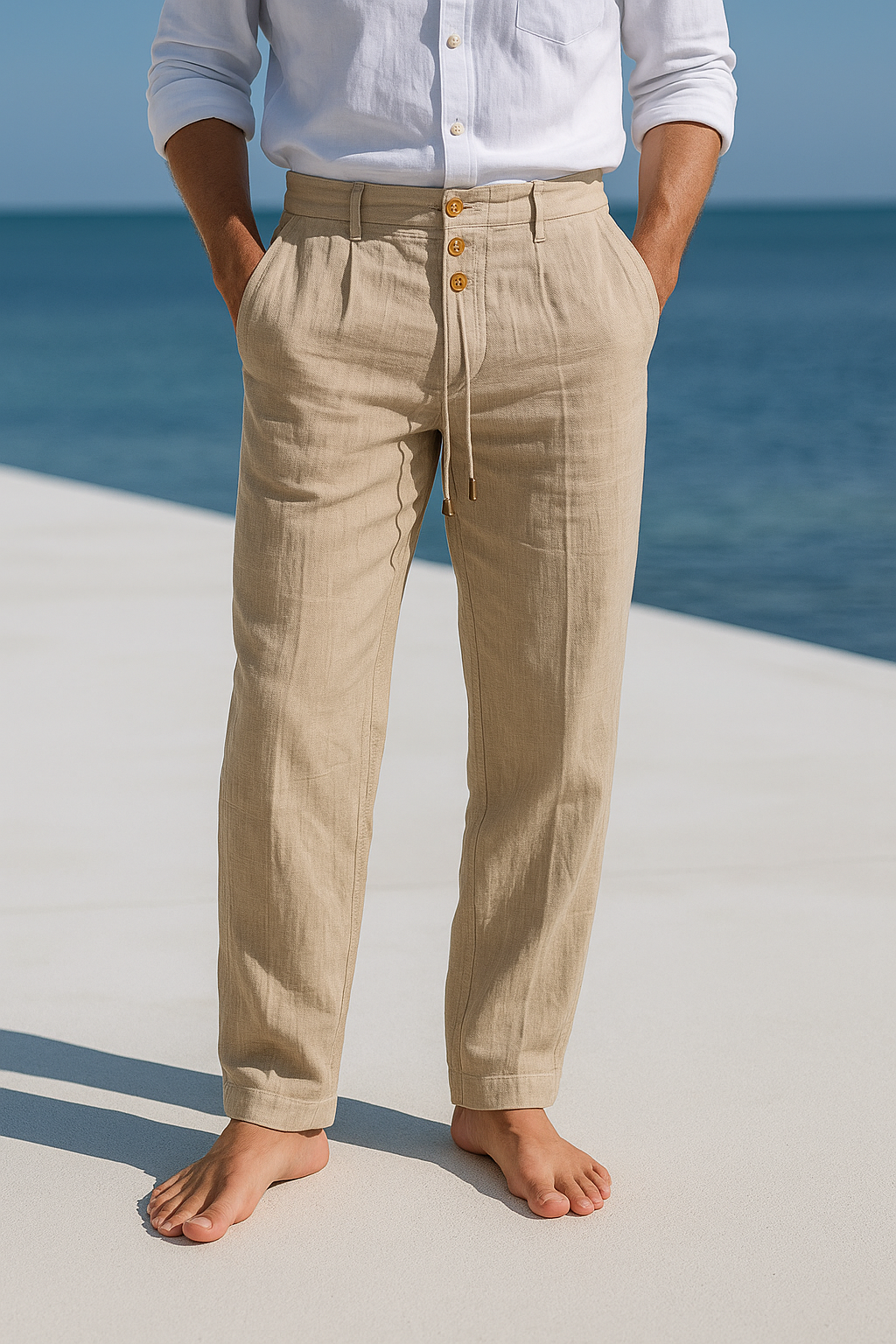 PANTALÓN DE VERANO EN LINO LIGERO