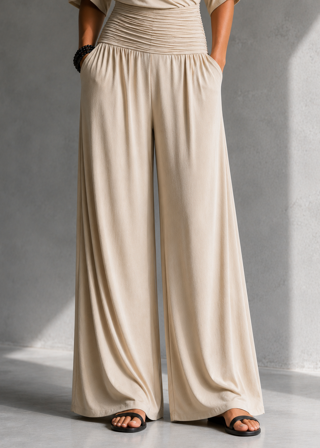 Alía | Ensemble élégant croisé avec pantalon large
