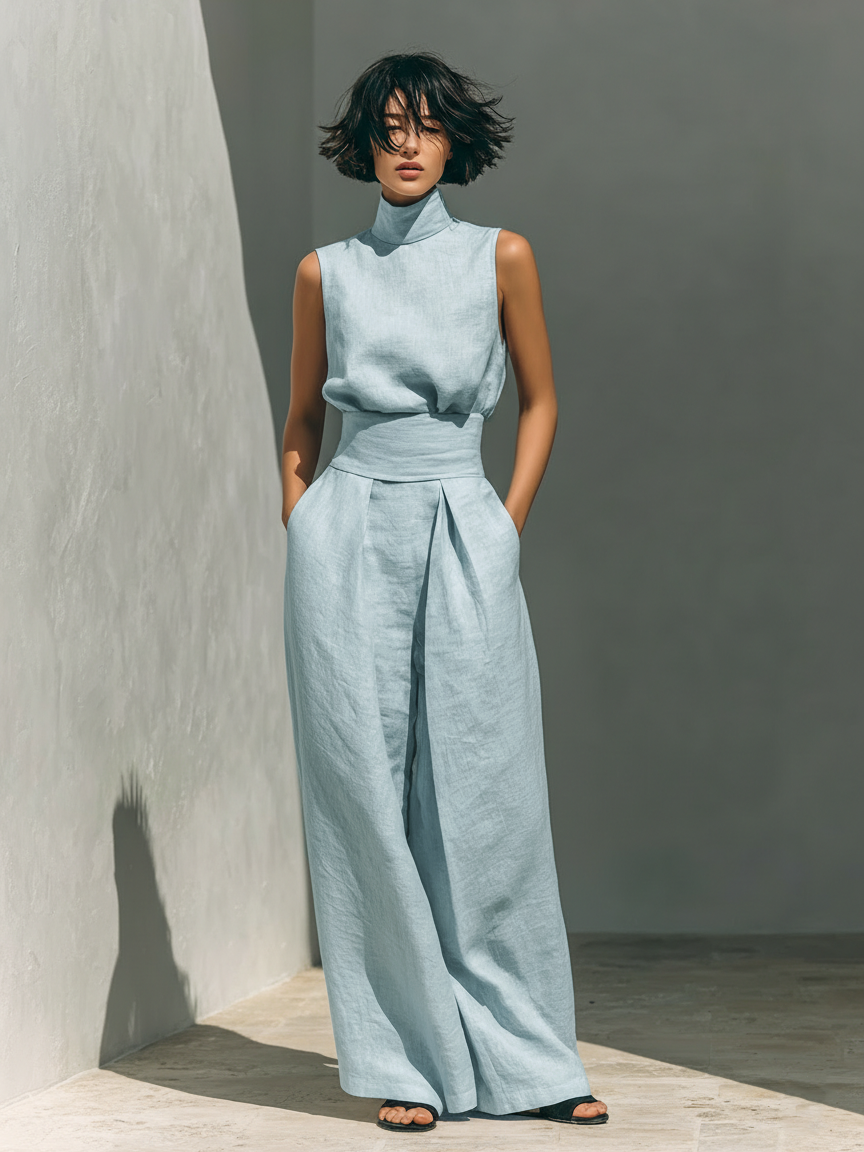 Ensemble Maria | Fraîcheur minimaliste en deux pièces
