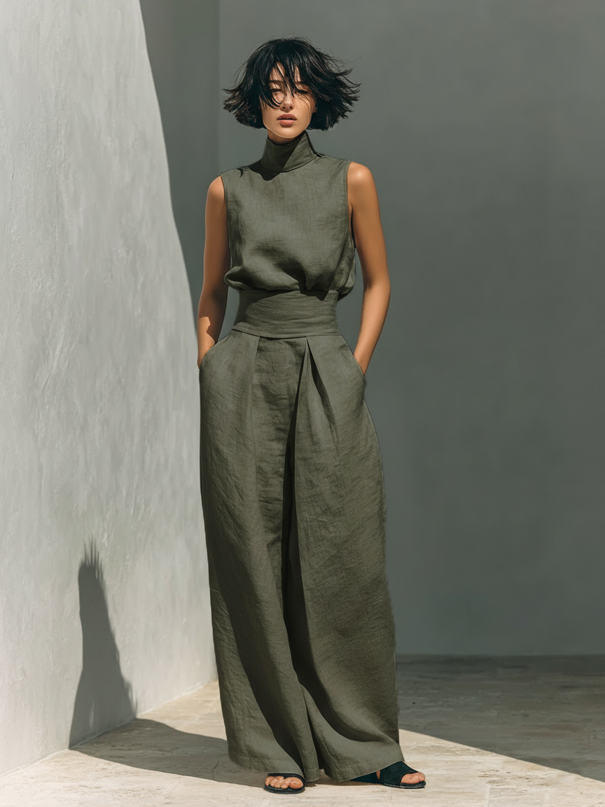 Ensemble Maria | Fraîcheur minimaliste en deux pièces