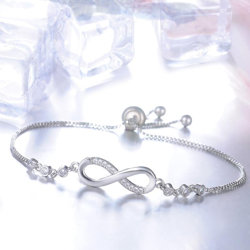 Bracelet Chic Ajustable Infini Or Rose