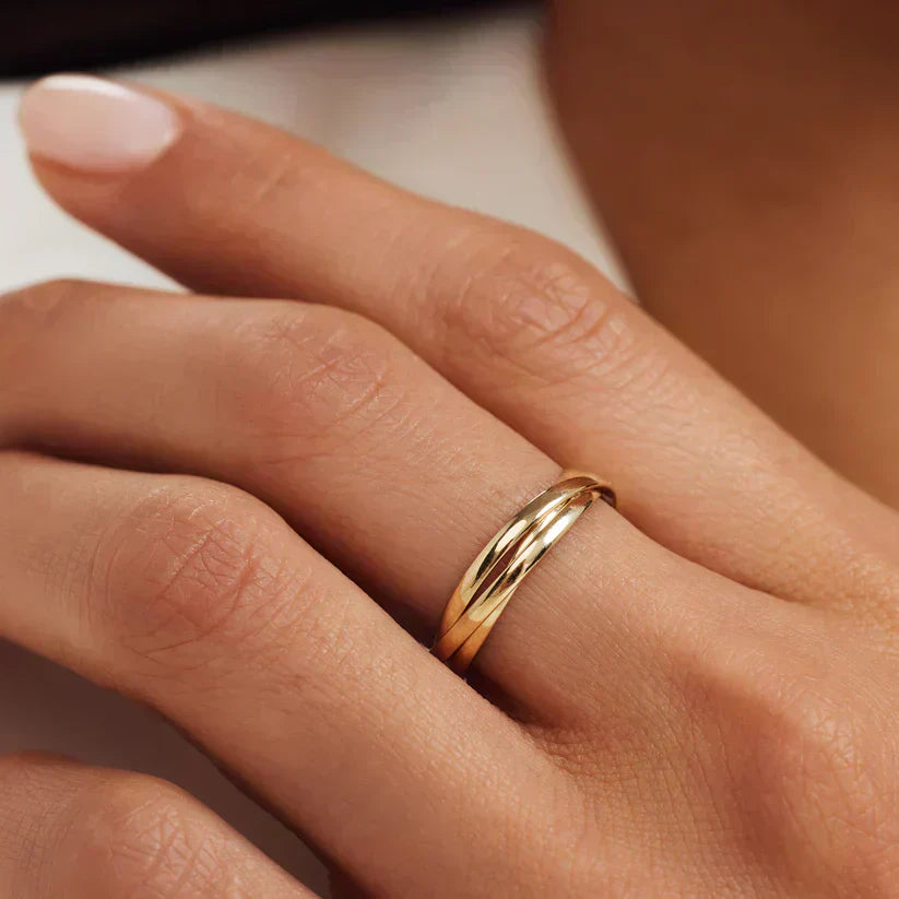 Bague Dorée Lena Trielle