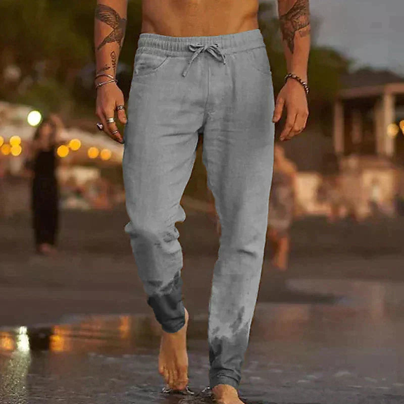 PANTALONES DE PLAYA EN LINO