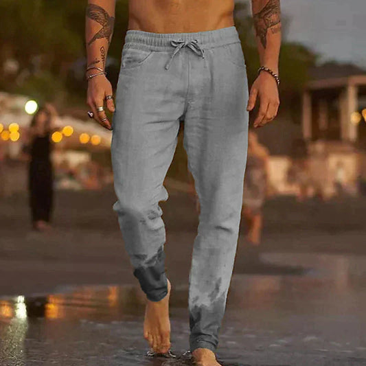 PANTALON DE PLAGE EN LIN