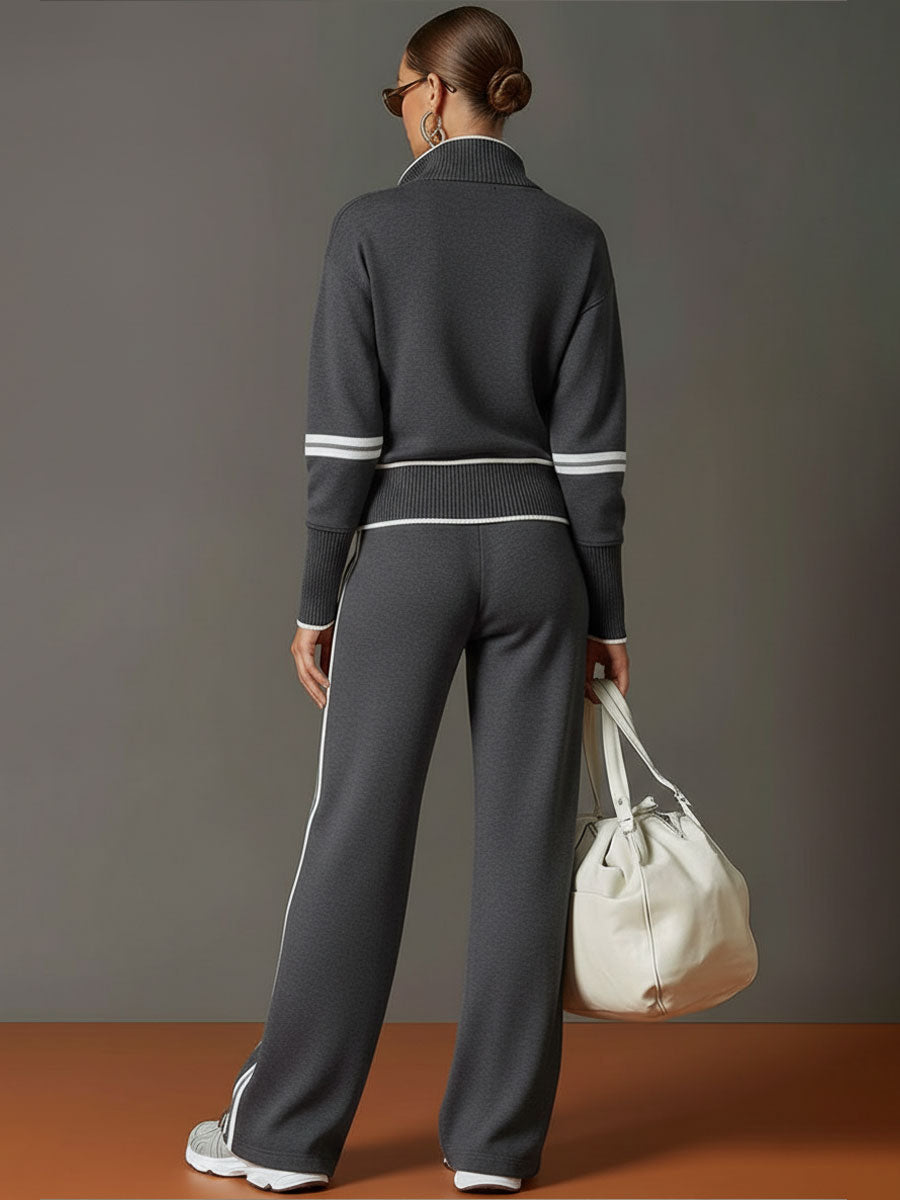Teresa | Ensemble deux pièces pour femme avec sweat à demi-zip