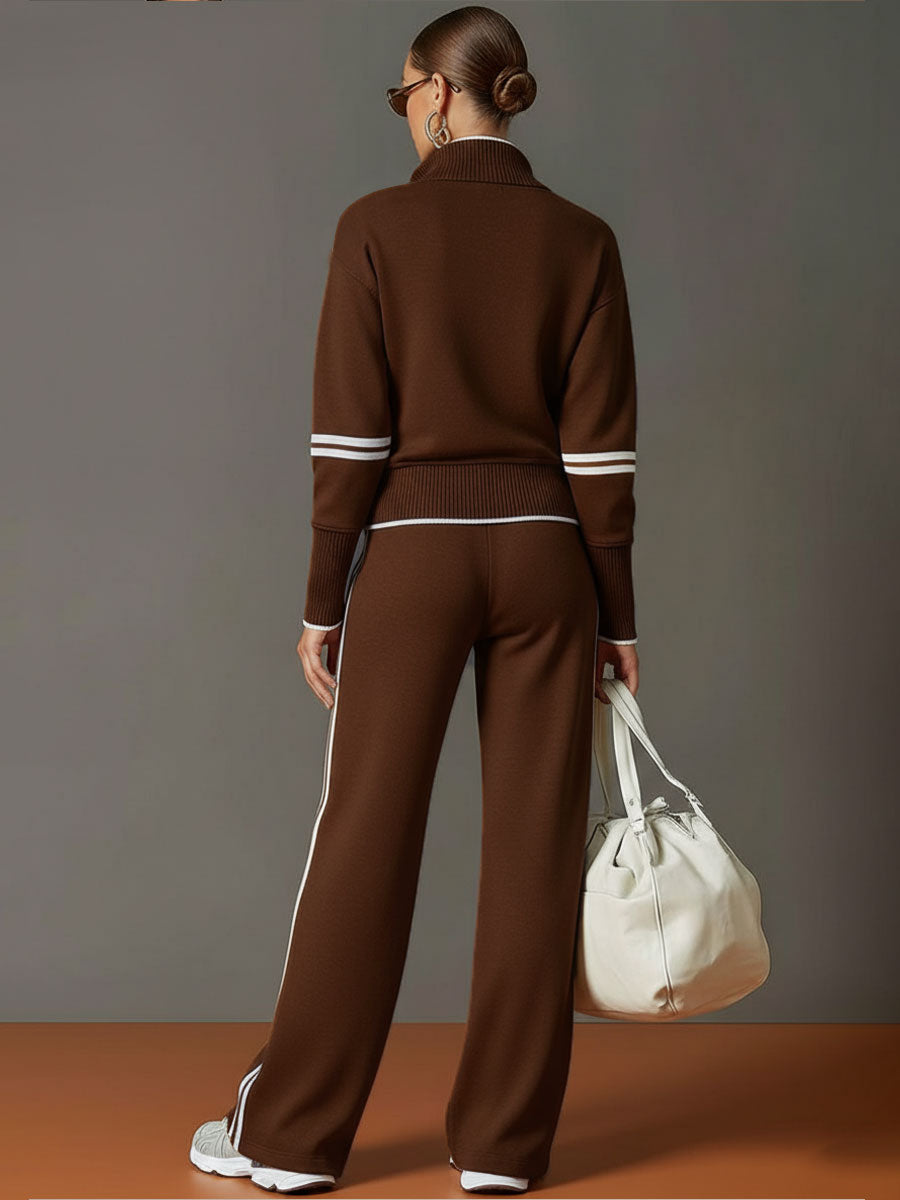 Teresa | Ensemble deux pièces pour femme avec sweat à demi-zip