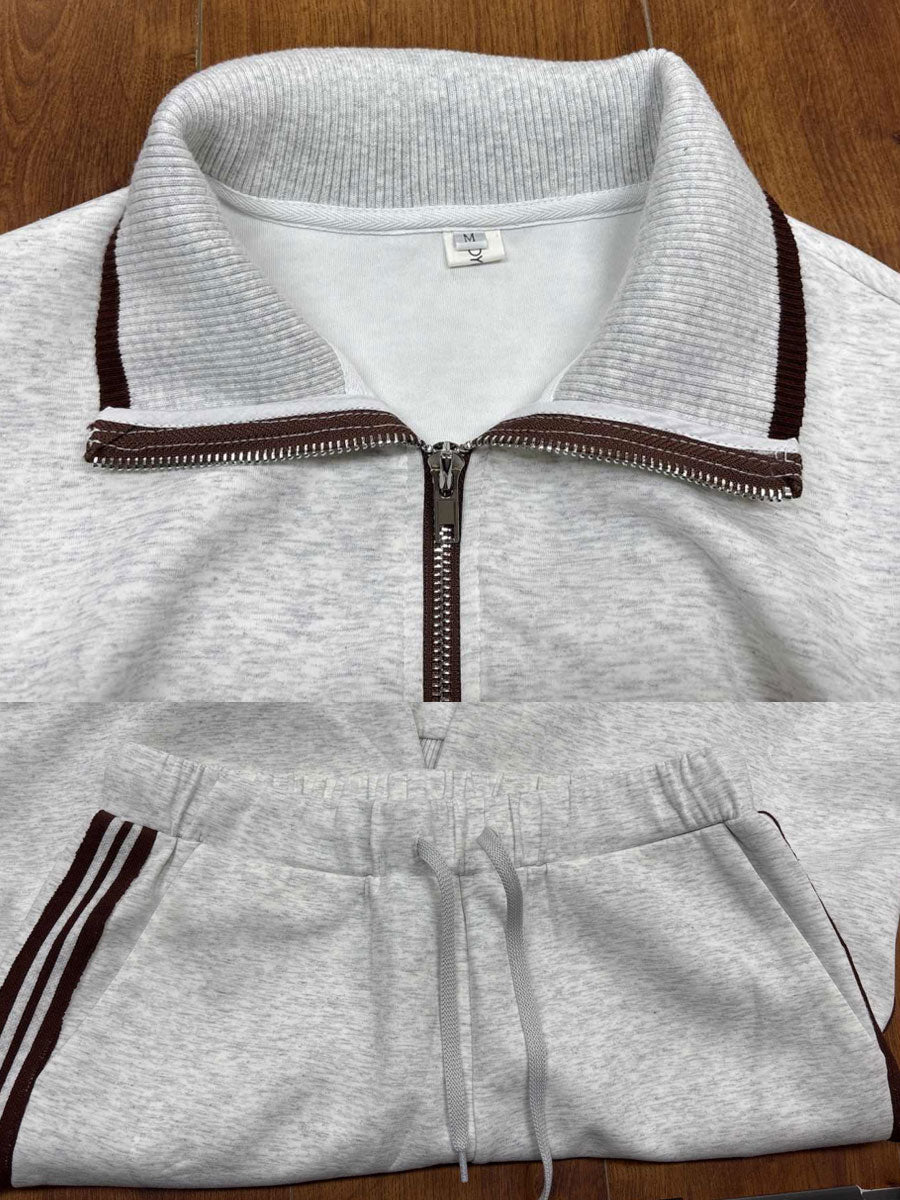 Teresa | Ensemble deux pièces pour femme avec sweat à demi-zip